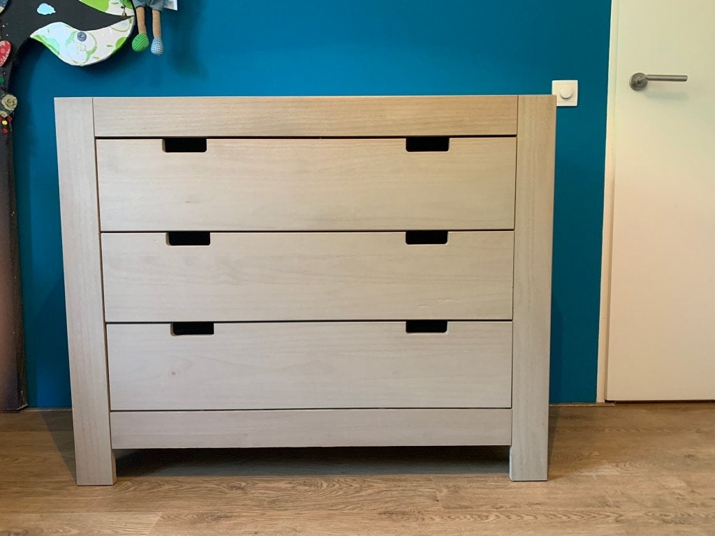 Bopita babykamer: ledikant 60x120 en commode, Kinderen en Baby's, Ophalen, Gebruikt, Ledikant
