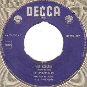 De Spelbrekers – Het Ezeltje 1960 , NL pop 7", Cd's en Dvd's, Gebruikt, 7 inch, Single, Ophalen of Verzenden