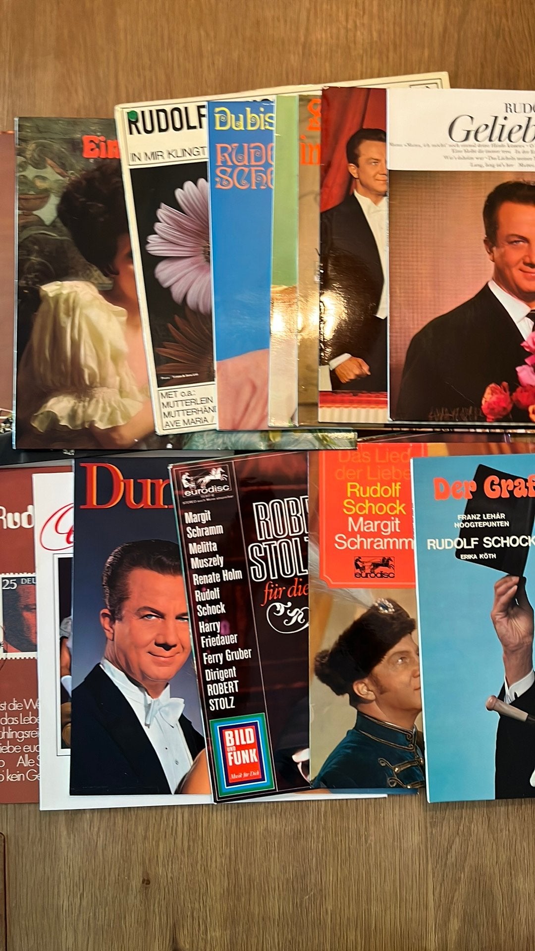 19 platen met Rudolf Schock, Duitse operette, Cd's en Dvd's, LP, Gebruikt, Ophalen of Verzenden, Overige formaten