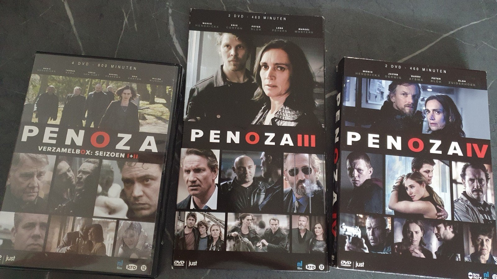Penoza DVD Boxen - Seizoen 1, 2, 3 + (  4 = blue ray seal ), Gebruikt, Misdaad, Seizoen 1, Vanaf 12 jaar