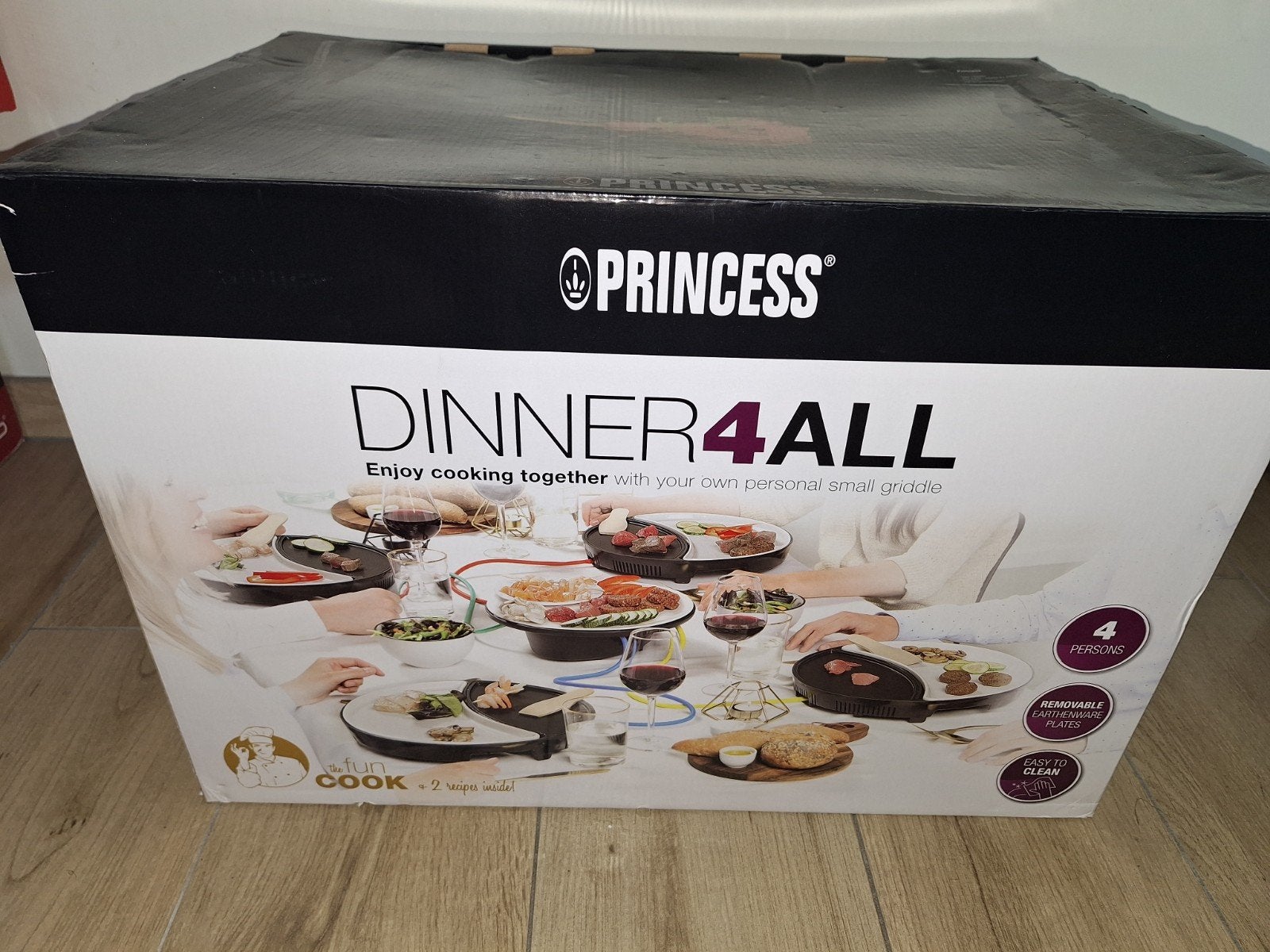 Princess Dinner4All - 4 persoons raclette/gourmetstel, Ophalen, Zo goed als nieuw
