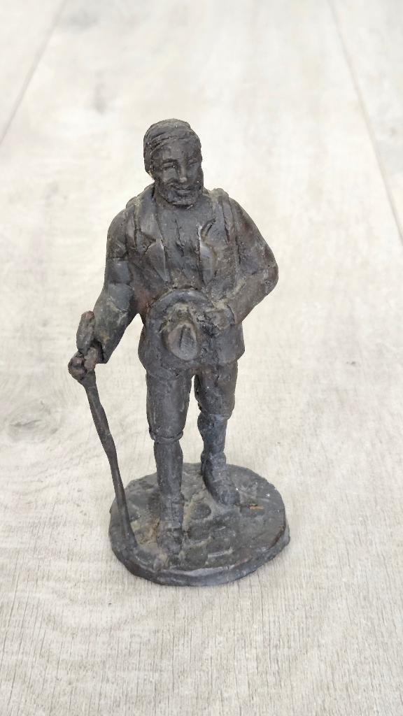 Echt massief bronzen beeldje (2), Ophalen of Verzenden, Brons