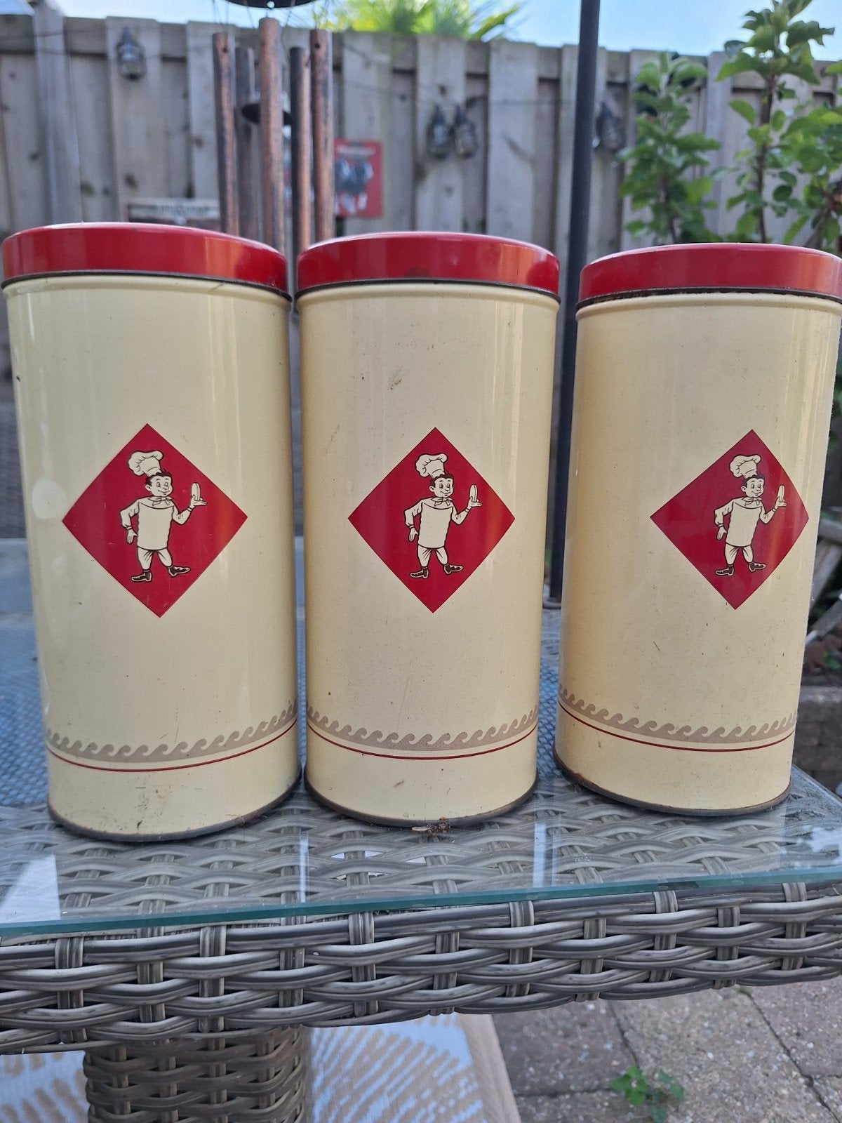 3 x vintage Bolletje beschuitbussen, Ophalen of Verzenden