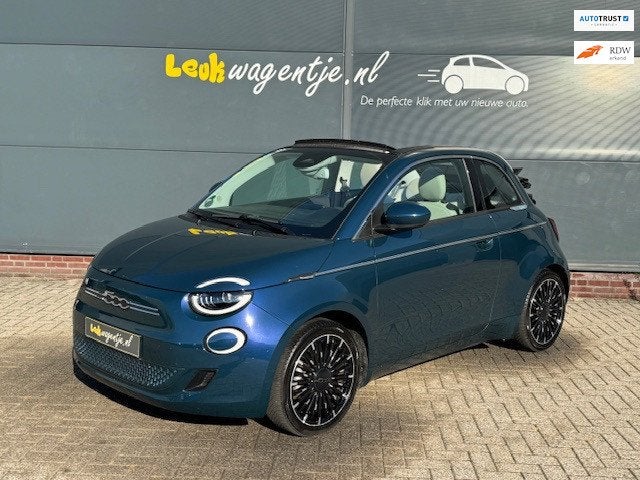 Fiat 500 C e La Prima 42 kWh Cabrio by Bocelli *leder *JBL, Auto's, Gebruikt, 118 pk, Cabriolet, 4 stoelen