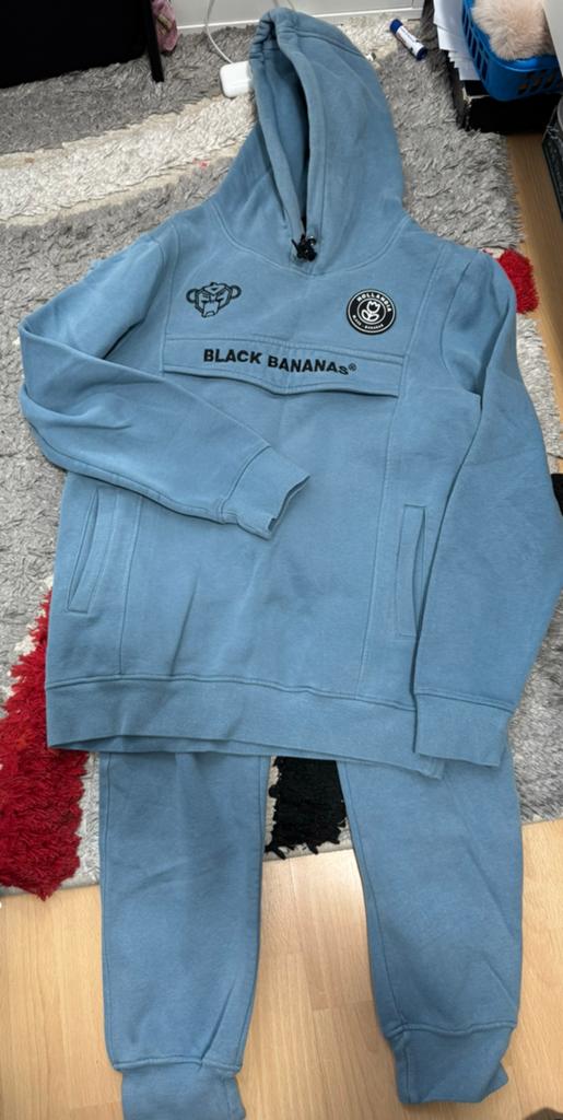 Black Bananas joggingspak maat S, Kleding | Heren, Sportkleding, Ophalen of Verzenden, Zo goed als nieuw, Zwart, Algemeen