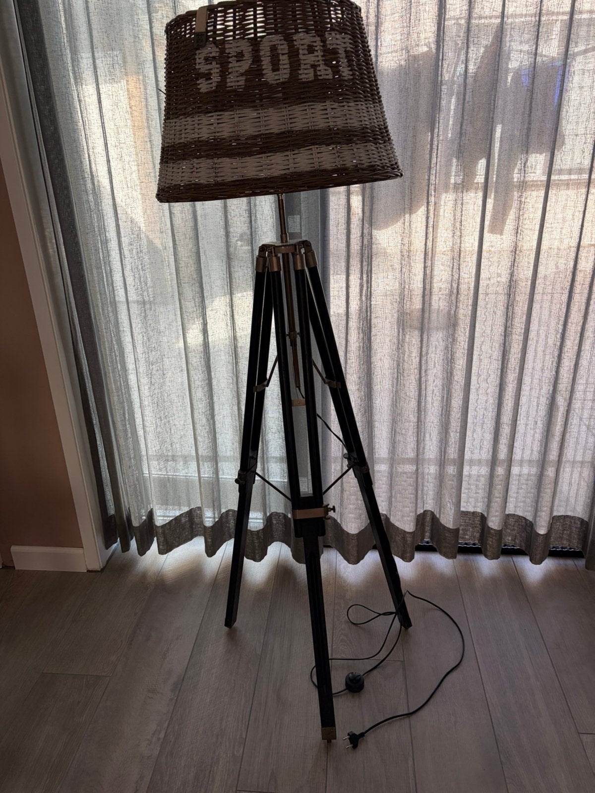 Vloerlamp Riviera Maison, Huis en Inrichting, Lampen | Vloerlampen, Ophalen, Zo goed als nieuw, 150 tot 200 cm