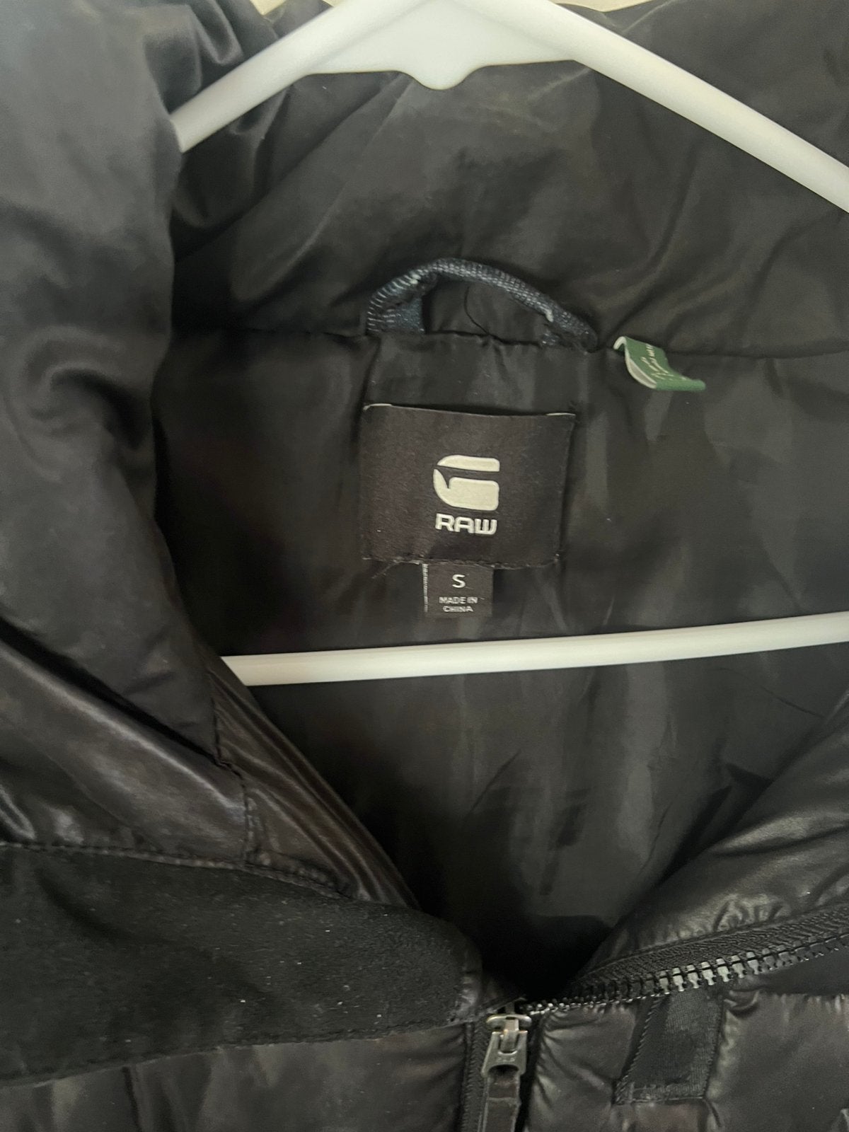 G-Star lange puffer jas maat S, Ophalen of Verzenden, Zo goed als nieuw, Zwart