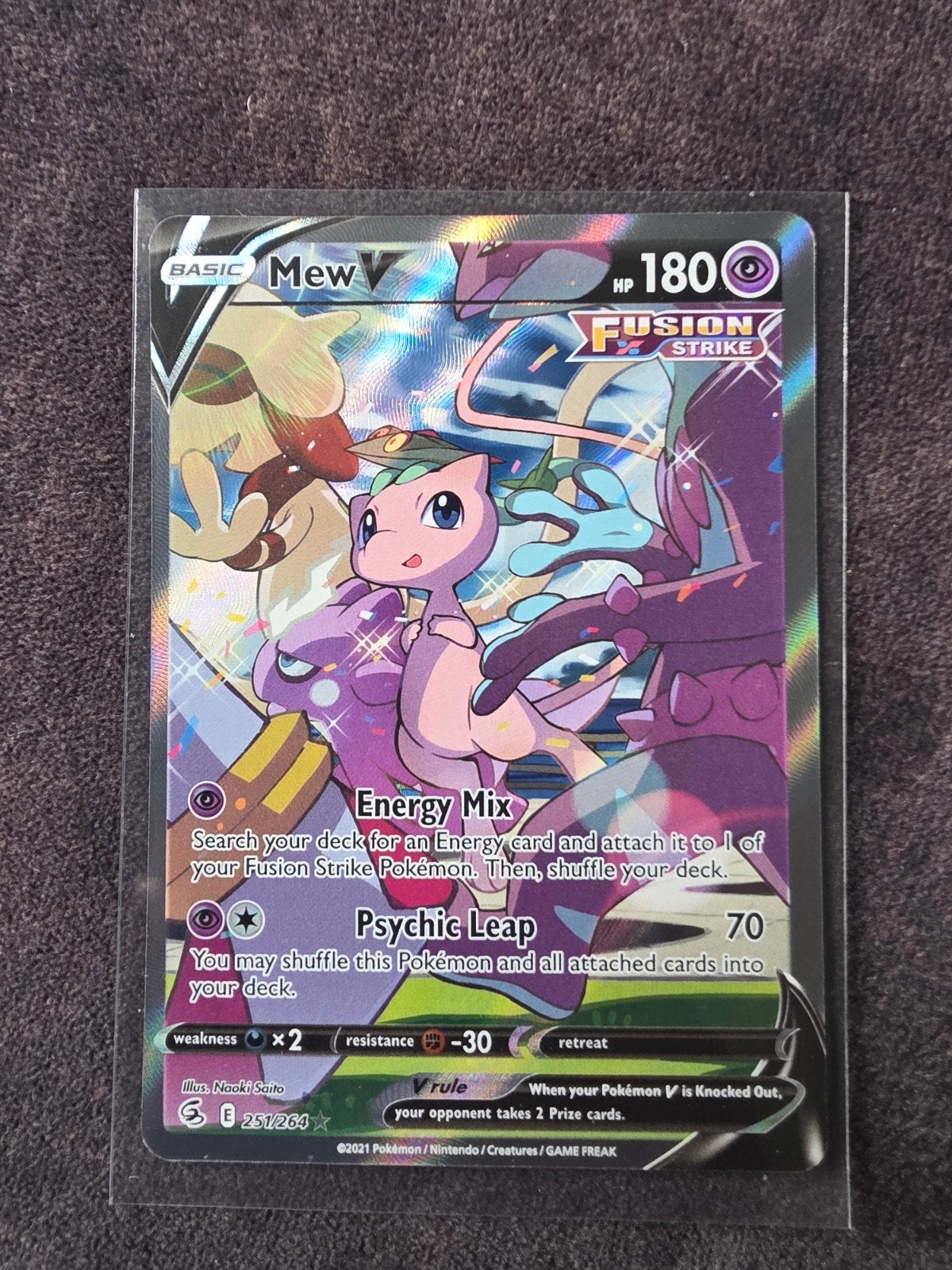 Mew v 251 alternate art fusion strike, Ophalen of Verzenden