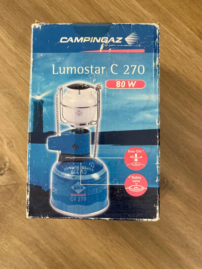 Campingaz Lumostar C 270 Gaslantaarn - 80W, Ophalen, Gebruikt