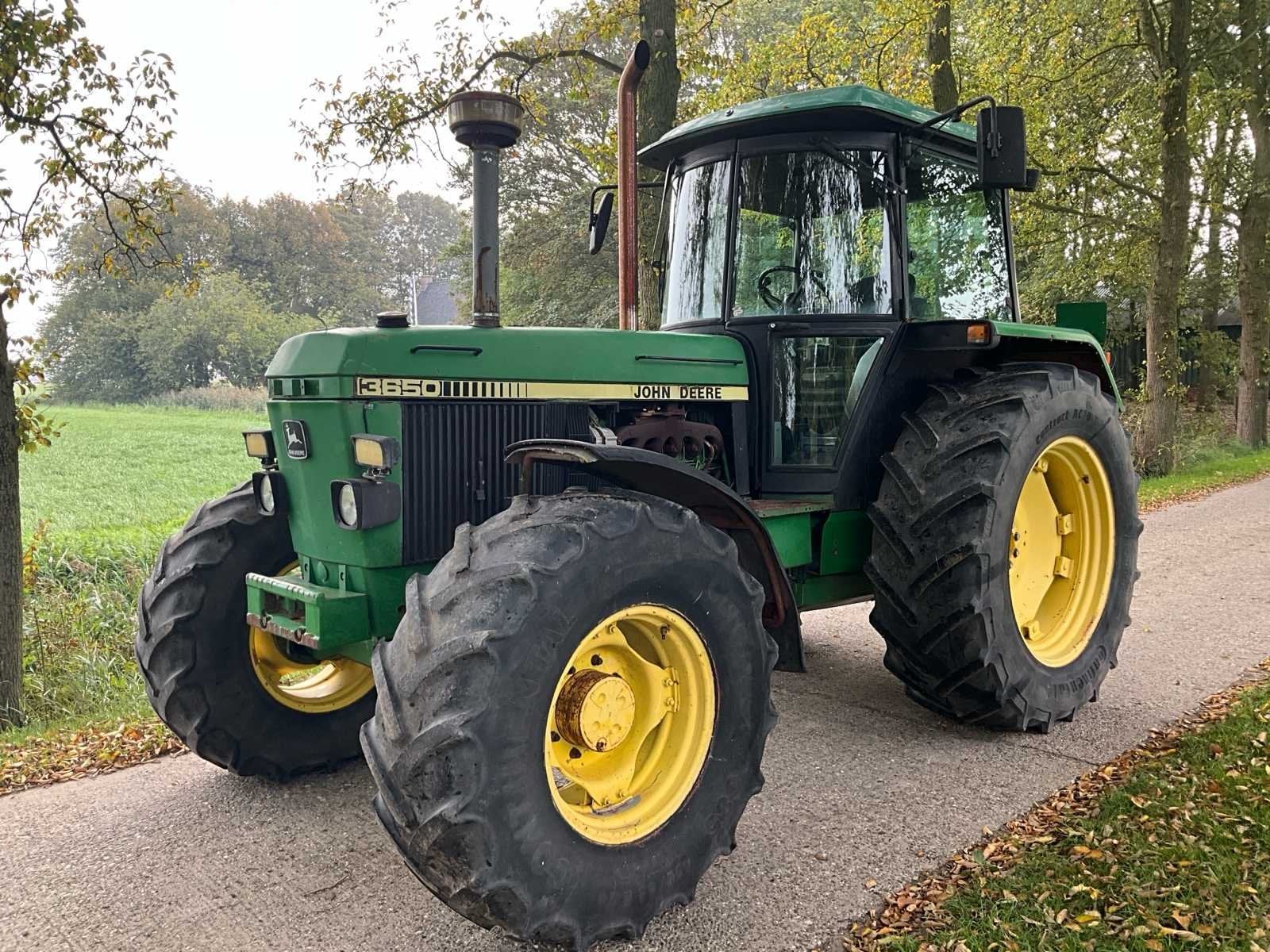 1993 John Deere 3650 Vierwielaangedreven landbouwtractor, Gebruikt, John Deere