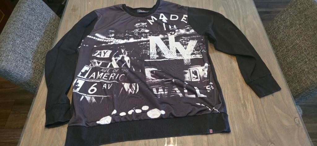 Nielsson trui zwart met print maat 3XL, Ophalen of Verzenden