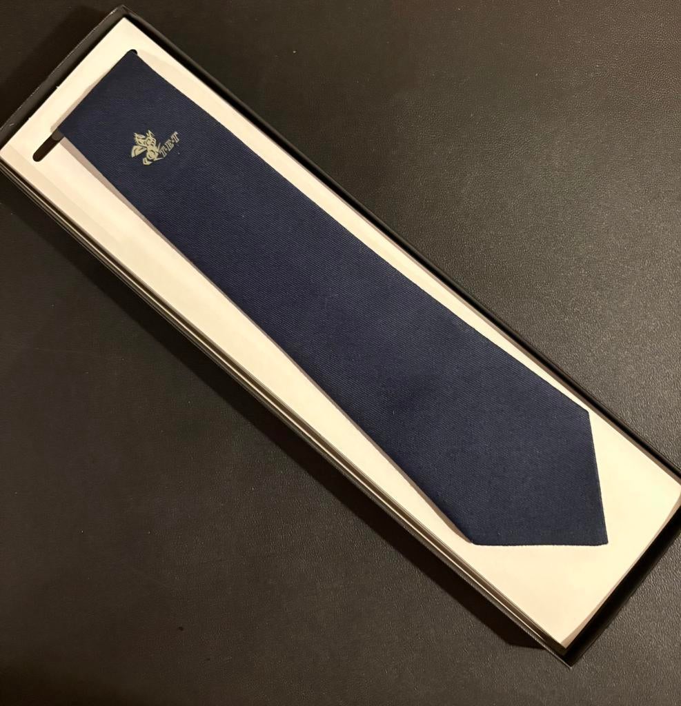 Stropdas TET (donkerblauw), Verzamelen, Spoorwegen en Tramwegen, Ophalen of Verzenden, Zo goed als nieuw, Bus of Metro