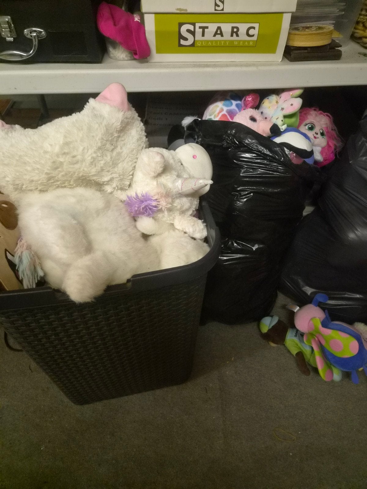 Grote partij knuffels - Diverse soorten en maten, Ophalen, Gebruikt, Eenhoorn, Middelgroot (20 tot 80 cm)