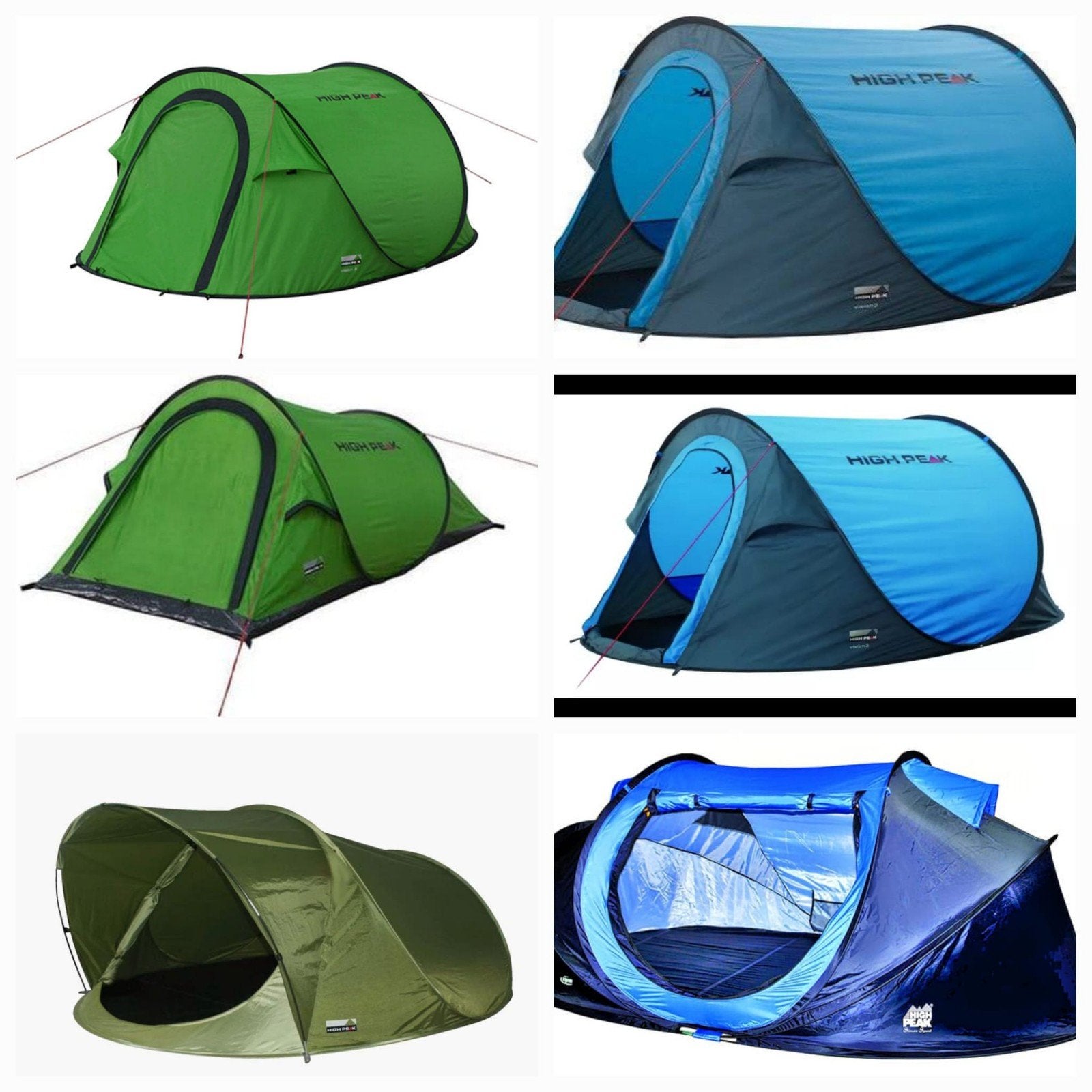 High Peak Pop-up Tent festivaltent festival campingtent, Ophalen of Verzenden, Zo goed als nieuw, Tot en met 2