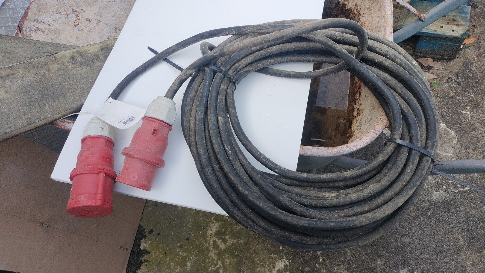 5 polige verlengkabel 25 meter, Ophalen, Nieuw, Kabel of Snoer