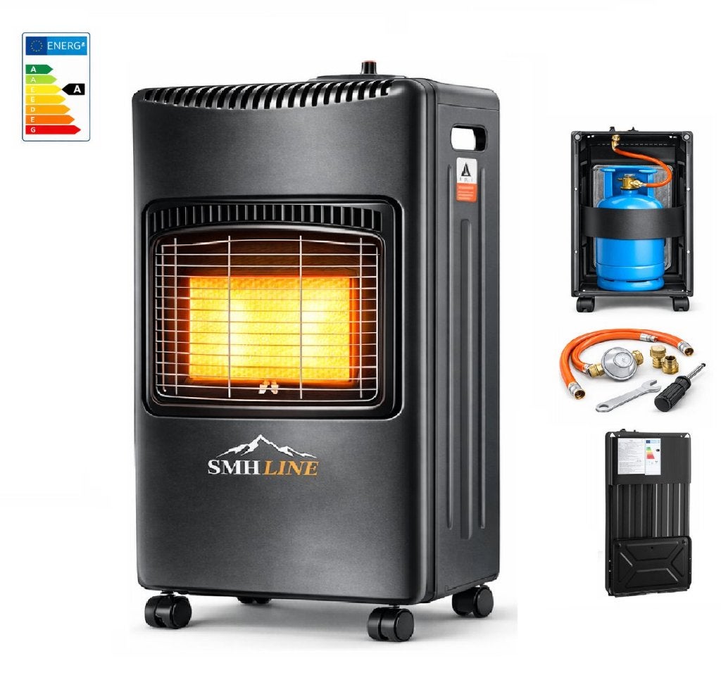 SMH LINE Mobiele Gaskachel - 4200W - 3- Incl. Drukregelaar, Huis en Inrichting, Gas, Nieuw, Ophalen of Verzenden, Vrijstaand