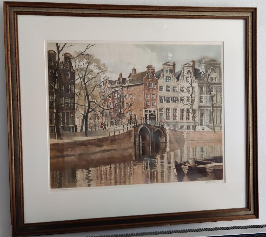 Kleurenets Roodenburg Amsterdam. Herengracht/Leidsegracht, Ophalen of Verzenden