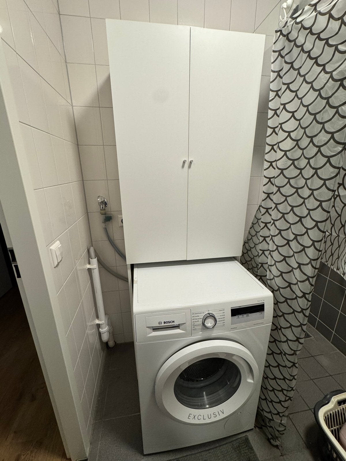 Ikea NYSJÖN wasmachine kast met 3 planken, wit, Ophalen, Gebruikt