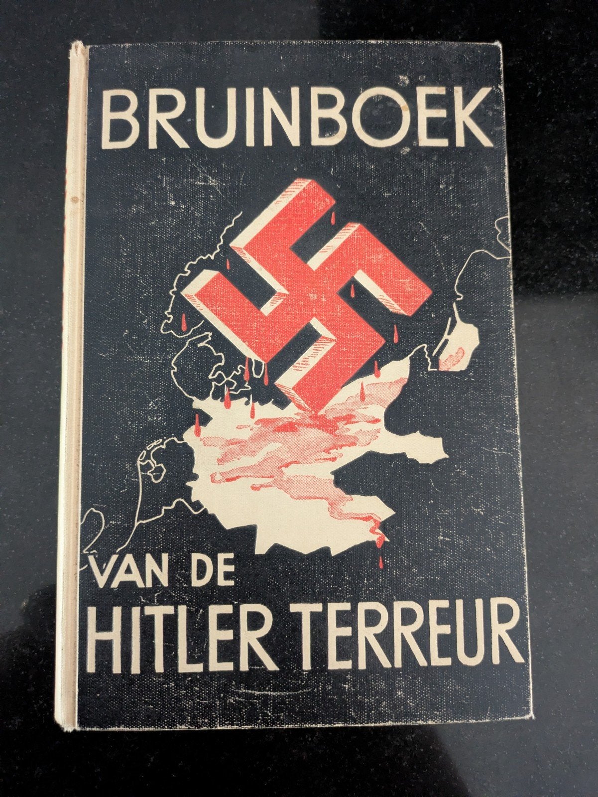 Bruinboek van de Hitler-Terreur (1933) oorlog, zeldzaam, Gelezen, Lord Marley (inleiding), Prof. Dr. G.W. Kernkamp (voorrede)