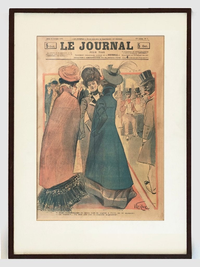 antieke prent Le Journal (Frankrijk) - 1900, Ophalen of Verzenden, Zo goed als nieuw, Voor 1940, Prent