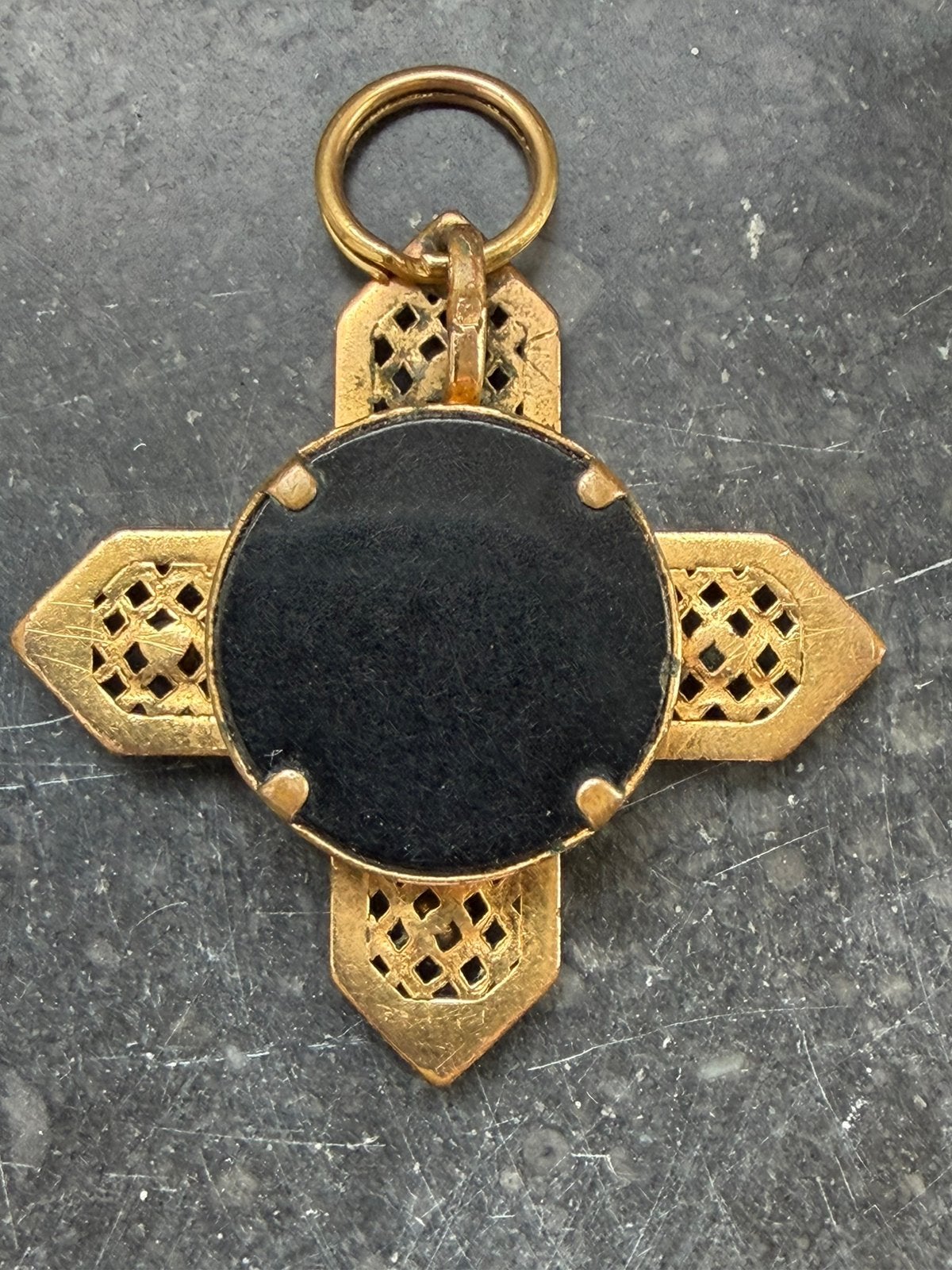 Vintage Franse Croix du Nord Vitafor - magnetische steen, Ophalen of Verzenden, Hanger