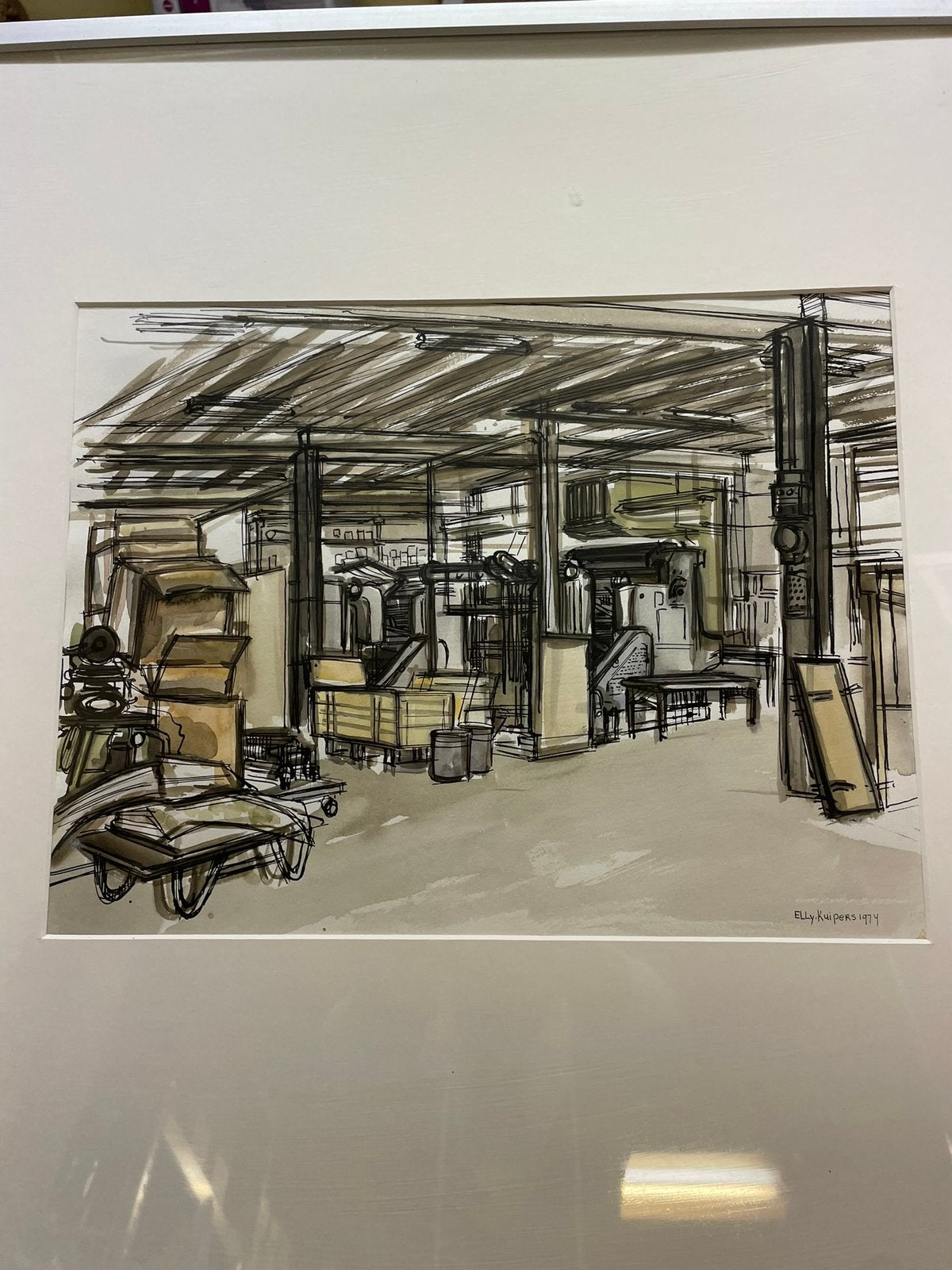 Aquarel -Elly Kuipers, Antiek en Kunst, Ophalen of Verzenden