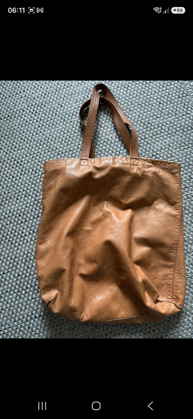 Cowboy's tas, Verzenden, Beige, Overige merken, Leer