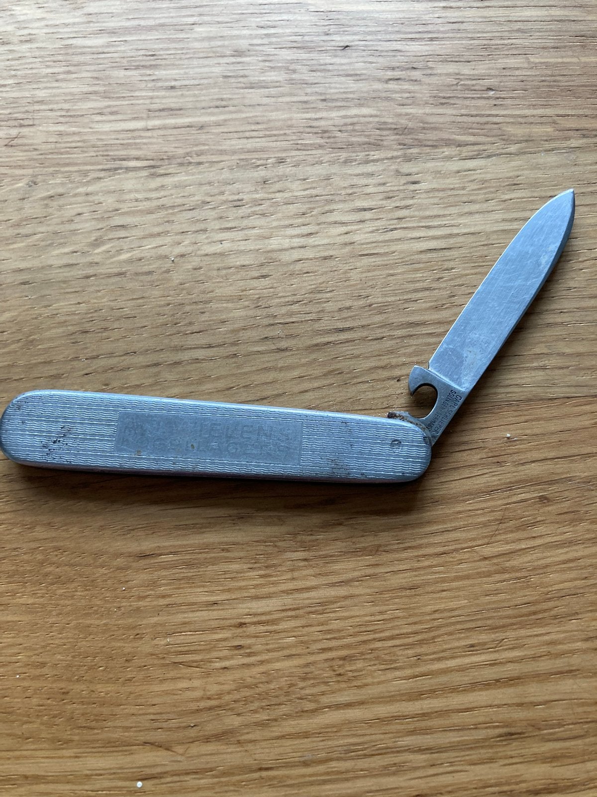 Vintage Carl Schlieper Solingen Zakmes met Flesopener, Ophalen of Verzenden