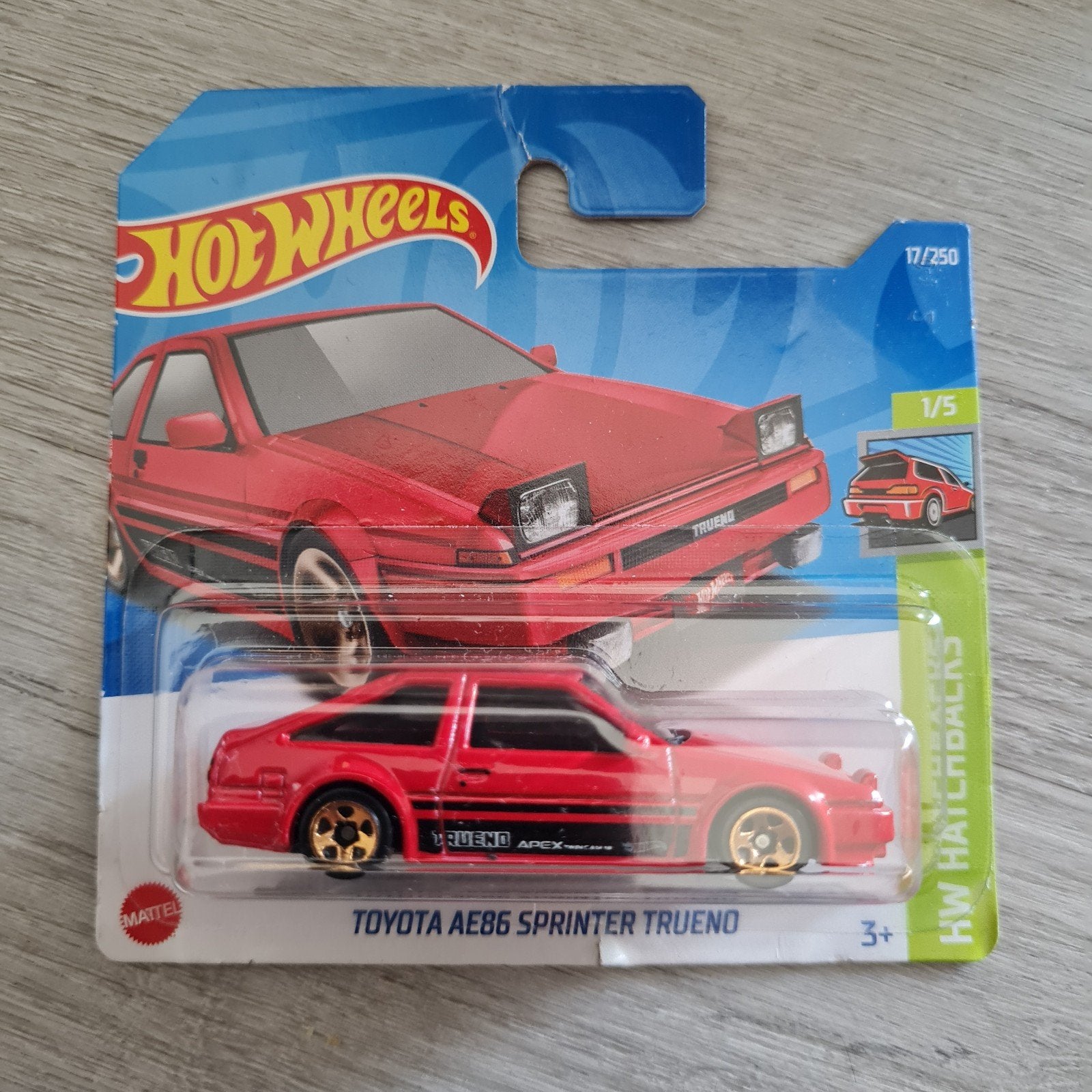 Hotwheels 1:64 Toyota AE86 Sprinter Trueno, Ophalen of Verzenden, Nieuw, Auto