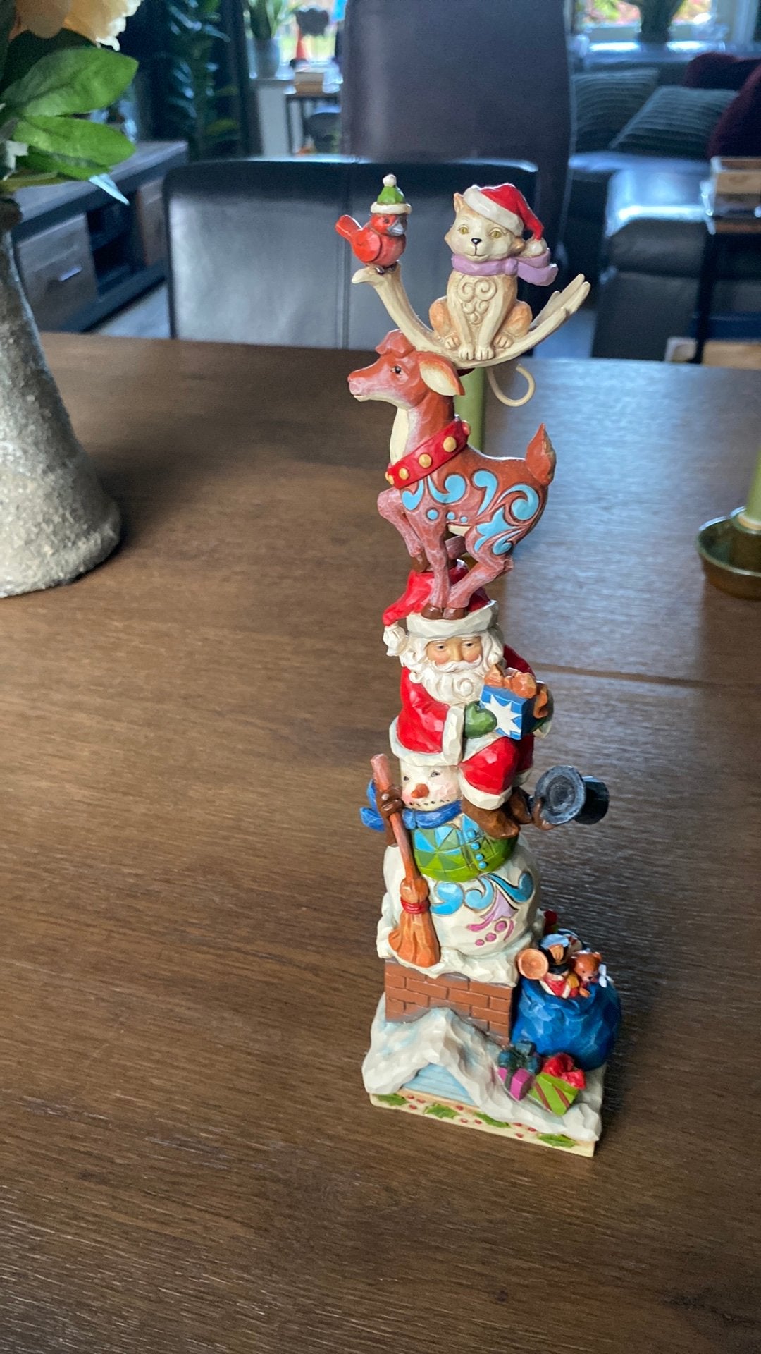 Jim shore kerst piled high with holiday spirit, Verzamelen, Ophalen of Verzenden, Zo goed als nieuw, Overige typen