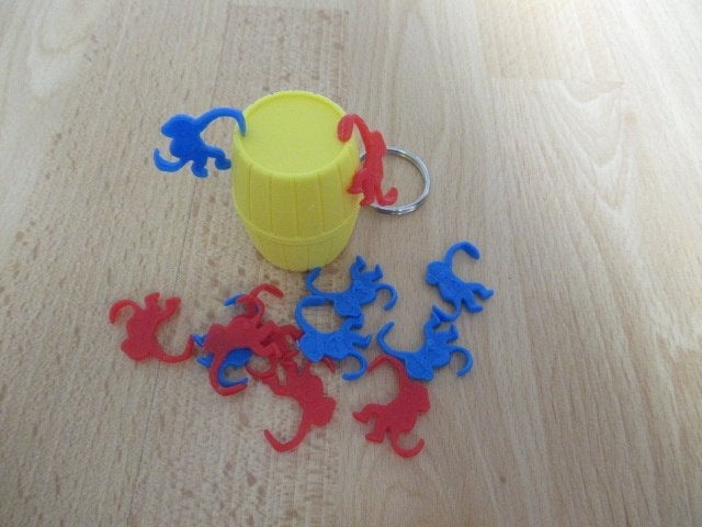 Sleutelhanger met apen spel, Ophalen of Verzenden, Gebruikt, Jongen of Meisje