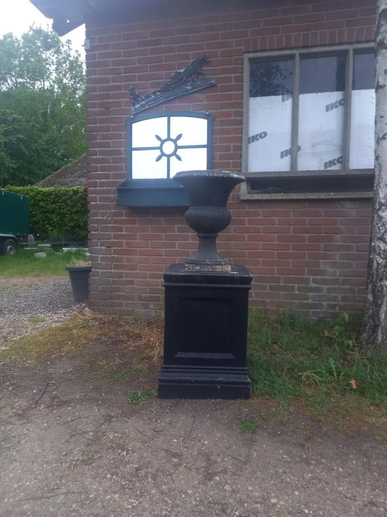 Bloempot zwart, Tuin en Terras, Tuinvazen, Ophalen
