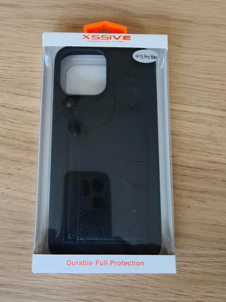XSSIVE Telefoonhoesje iPhone 13 Pro Max met Pasjeshouder, Zwart, Nieuw, Hoesje of Tasje, Ophalen of Verzenden
