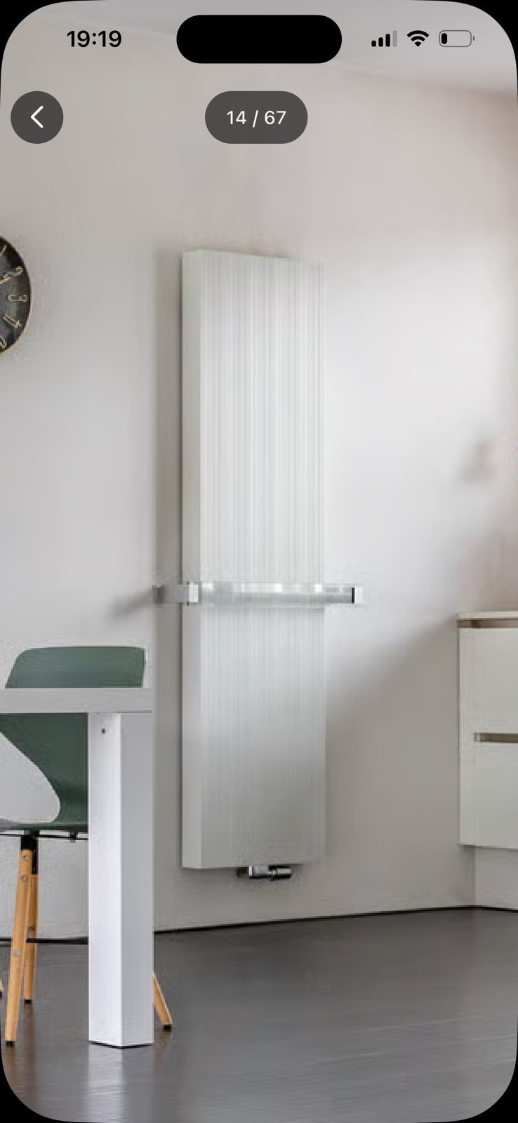 Design radiator geribbeld, Doe-het-zelf en Verbouw, Verwarming en Radiatoren, Ophalen, Minder dan 60 cm, Radiator, 80 cm of meer