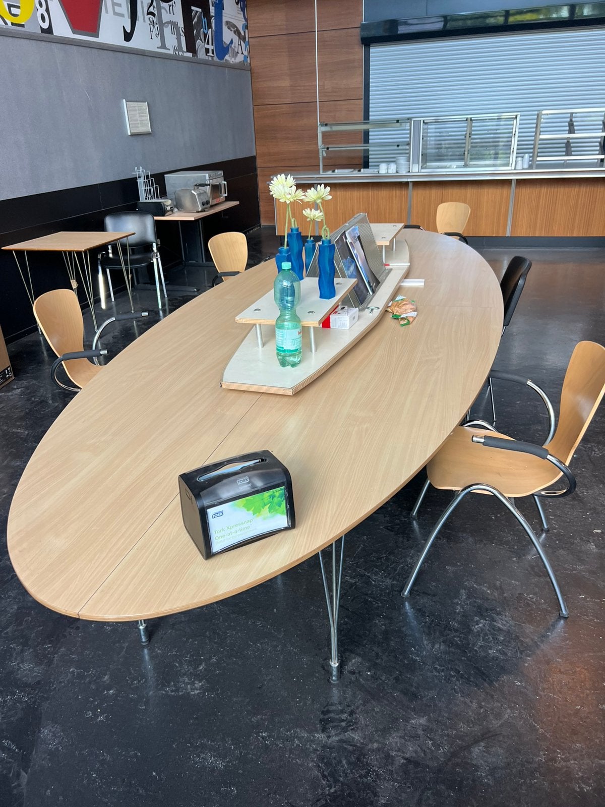 Grote lunch/vergader tafel, Ophalen, Gebruikt, 100 tot 150 cm, 200 cm of meer