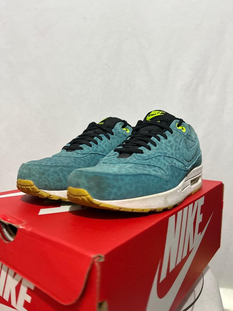 ALS NIEUW! Maat 43 - Nike Air Max 1 Leopard Blue, Nike, Nike, Nike, Nike