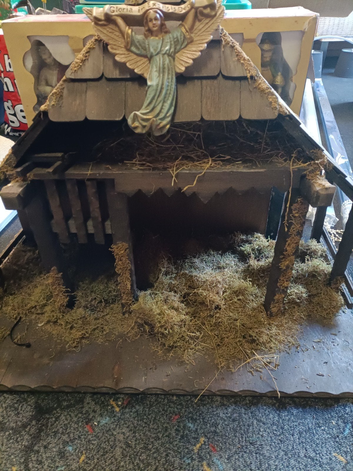 kerststal eventueel met beelden, Diversen, Ophalen, Zo goed als nieuw