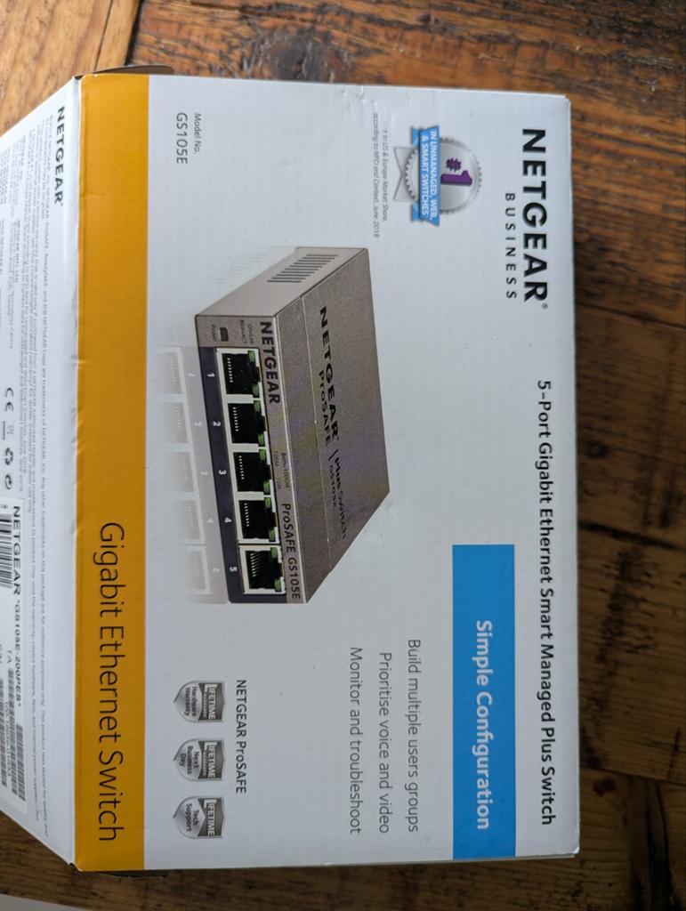 5 port gigabit ethernet manager, Ophalen of Verzenden