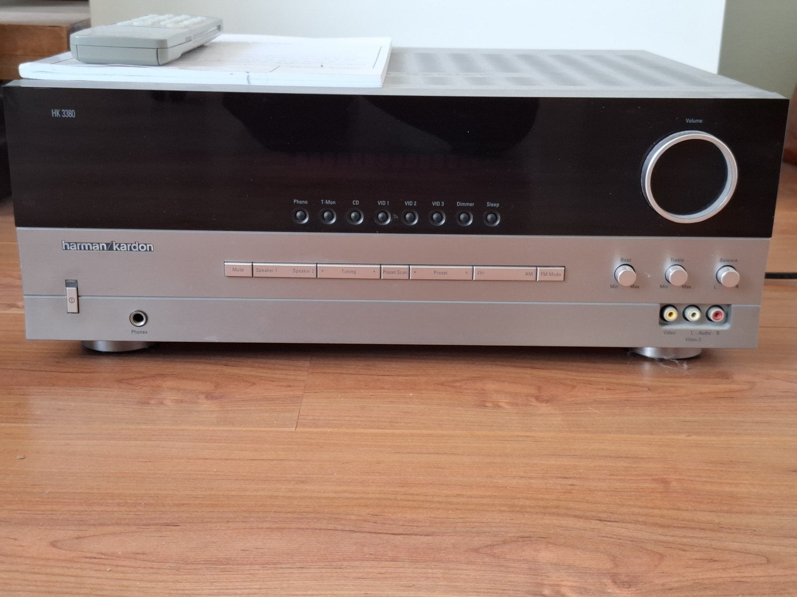 Harman Kardon HK 3380 Stereo Receiver, Gebruikt, 60 tot 120 watt, Stereo, Ophalen