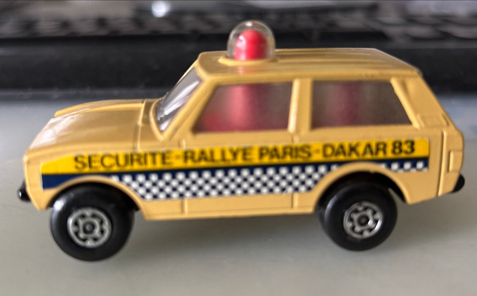 Matchbox Rolomatics Police Patrol Rallye Paris-Dakar 83, Ophalen, Zo goed als nieuw, Auto