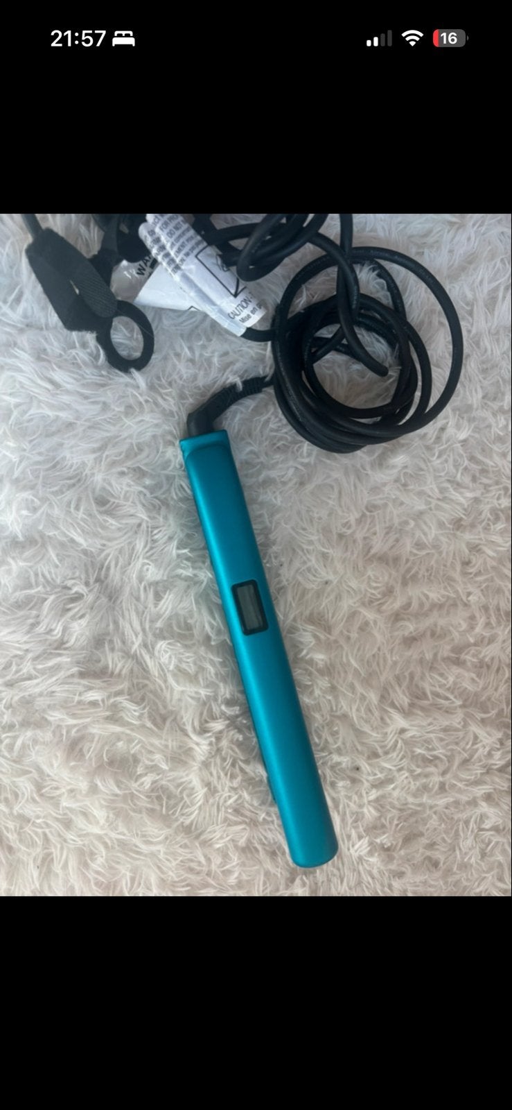 CHI Stijltang Turquoise - Zo goed als nieuw, Witgoed en Apparatuur, Ophalen of Verzenden, Zo goed als nieuw, Haarverzorging