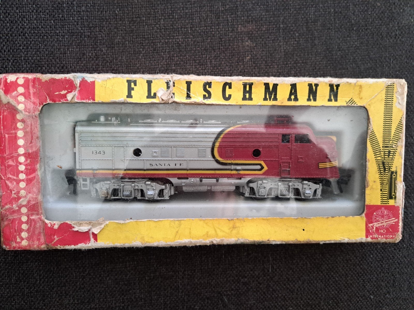 Fleischmann Locomotief Santa Fe 1343, Ophalen, Gebruikt, Locomotief, Fleischmann