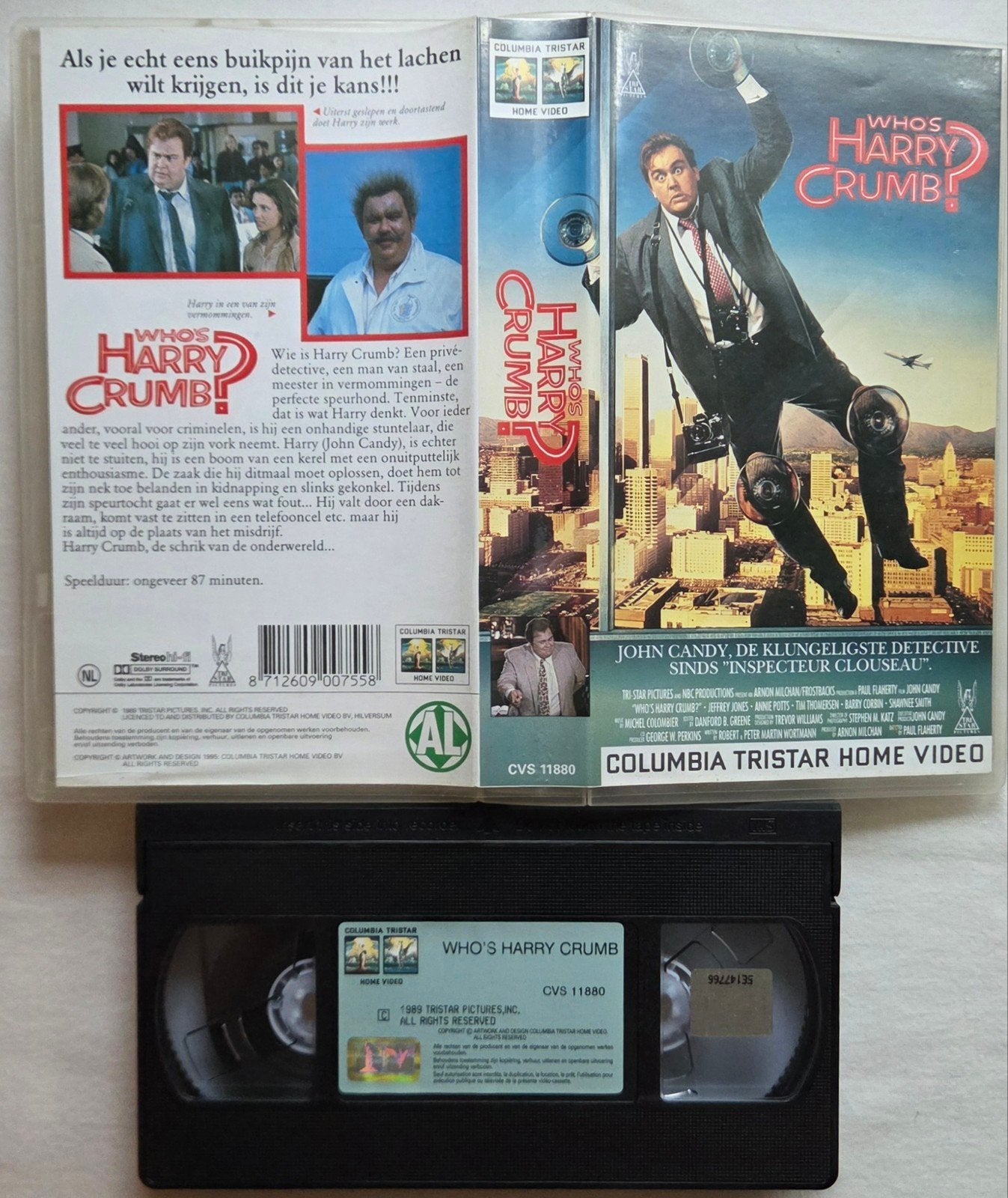 John Candy Who's Harry Crumb? VHS Comedy, Alle leeftijden, Ophalen of Verzenden, Gebruikt, Komedie