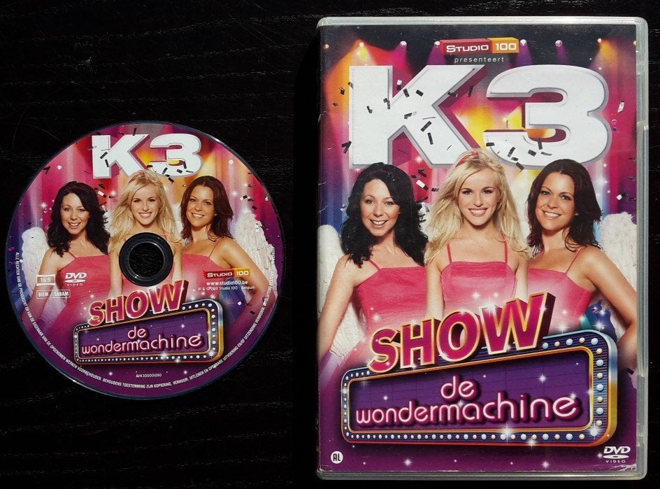 DVD - K3 Show De Wondermachine - 2010 Eindhoven Liveshow, Show, Alle leeftijden, Overige genres, Zo goed als nieuw