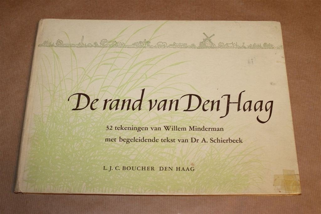 De Rand van Den Haag — 32 Tekeningen Minderman 1950, Ophalen of Verzenden, Gelezen