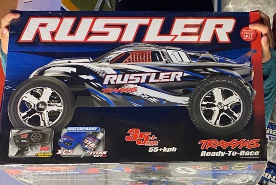 Traxxas Rustler RC Auto - Klaar om te racen!, Auto offroad, Zo goed als nieuw, RTR (Ready to Run), Overige schalen