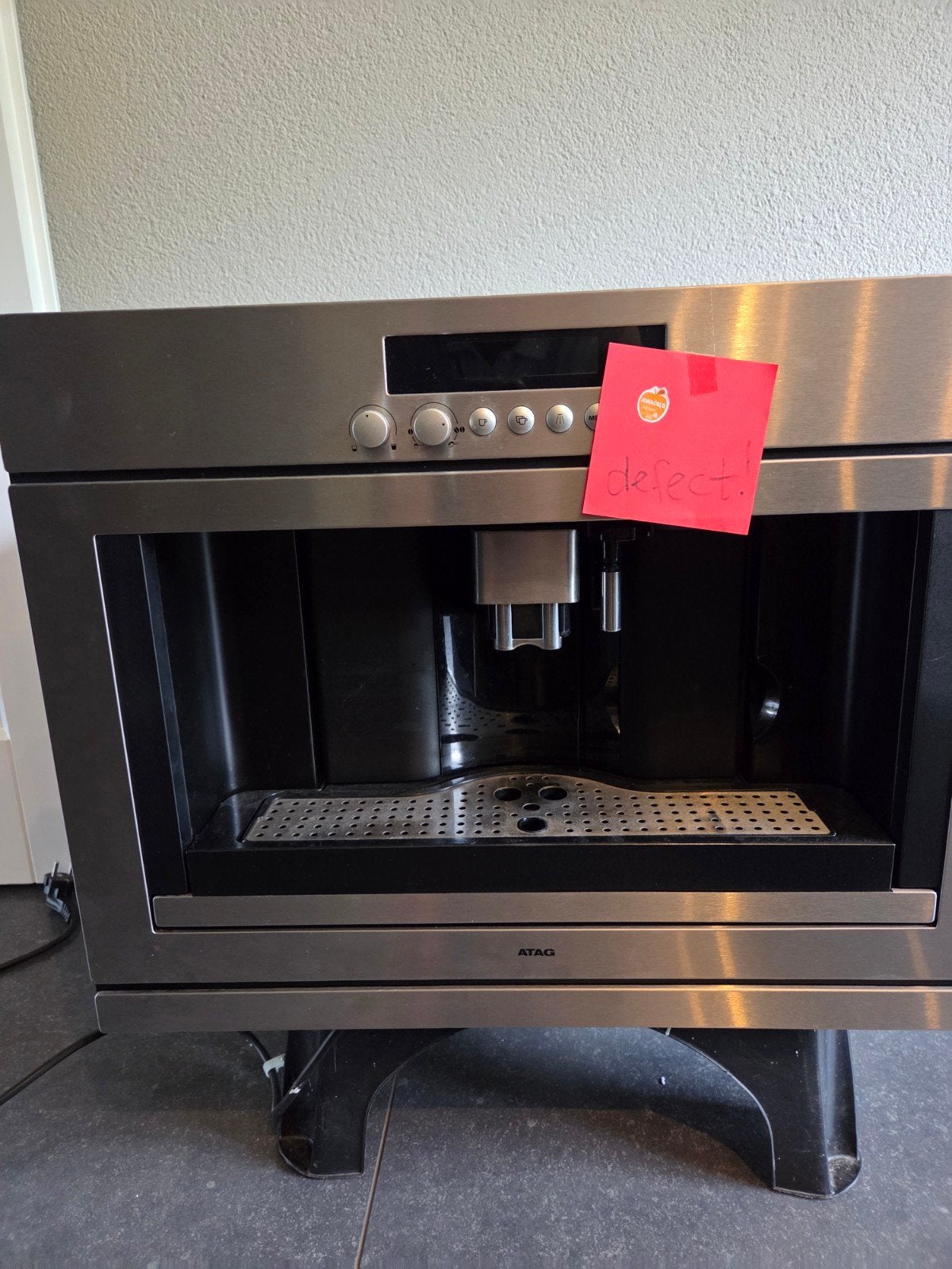 ATAG Inbouw Koffiemachine + Melkopschuimer CM4111ACUU/A01, Koffiemachine, Koffiebonen, Niet werkend, Ophalen
