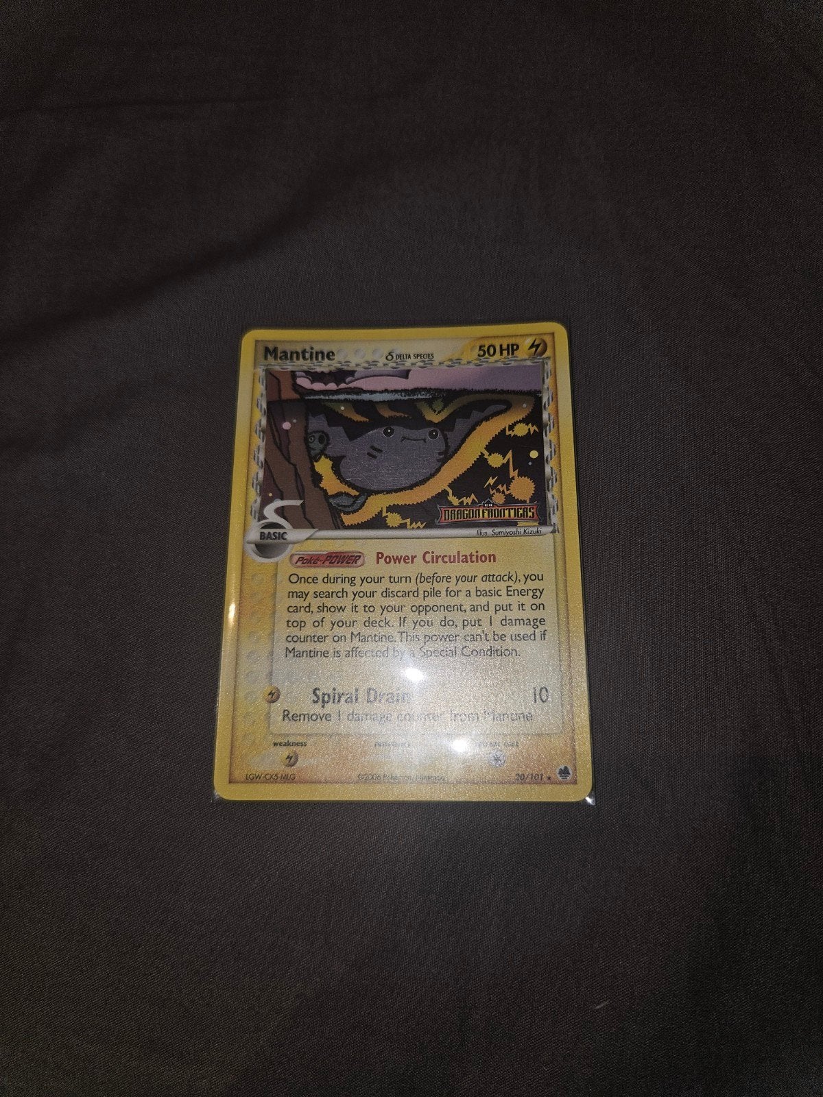 Mantine [Reverse Holo] #20 Pokemon Dragon Frontiers, Ophalen of Verzenden