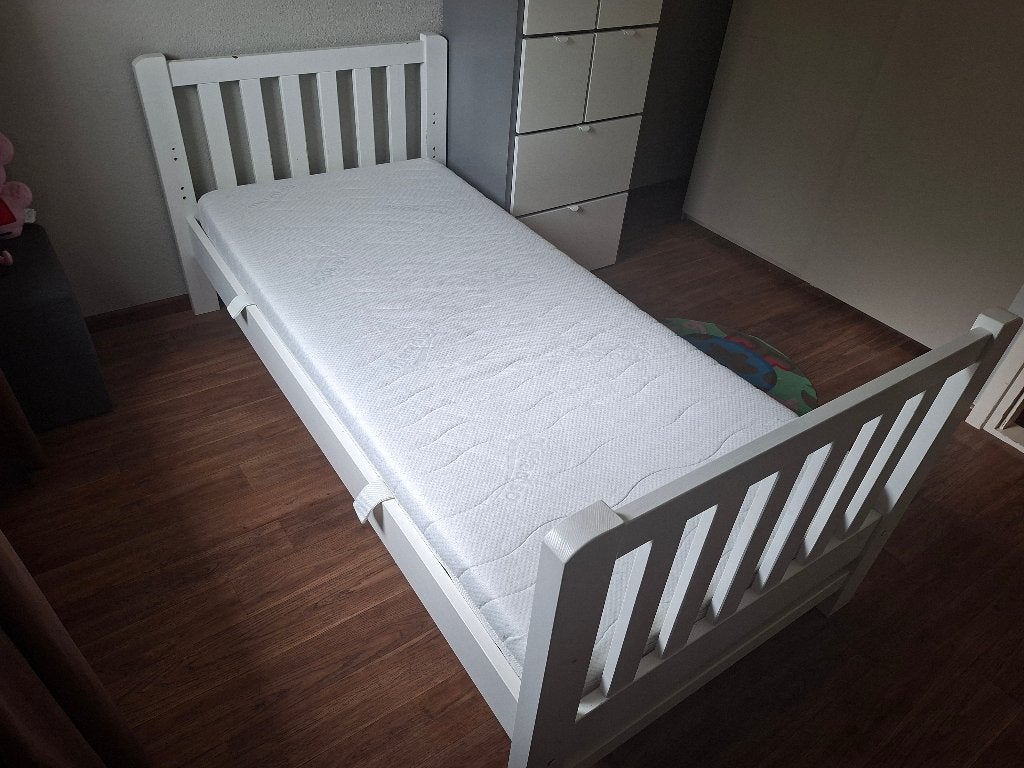 bed, Huis en Inrichting, Slaapkamer | Bedden, Ophalen, Gebruikt, 90 cm, Eenpersoons