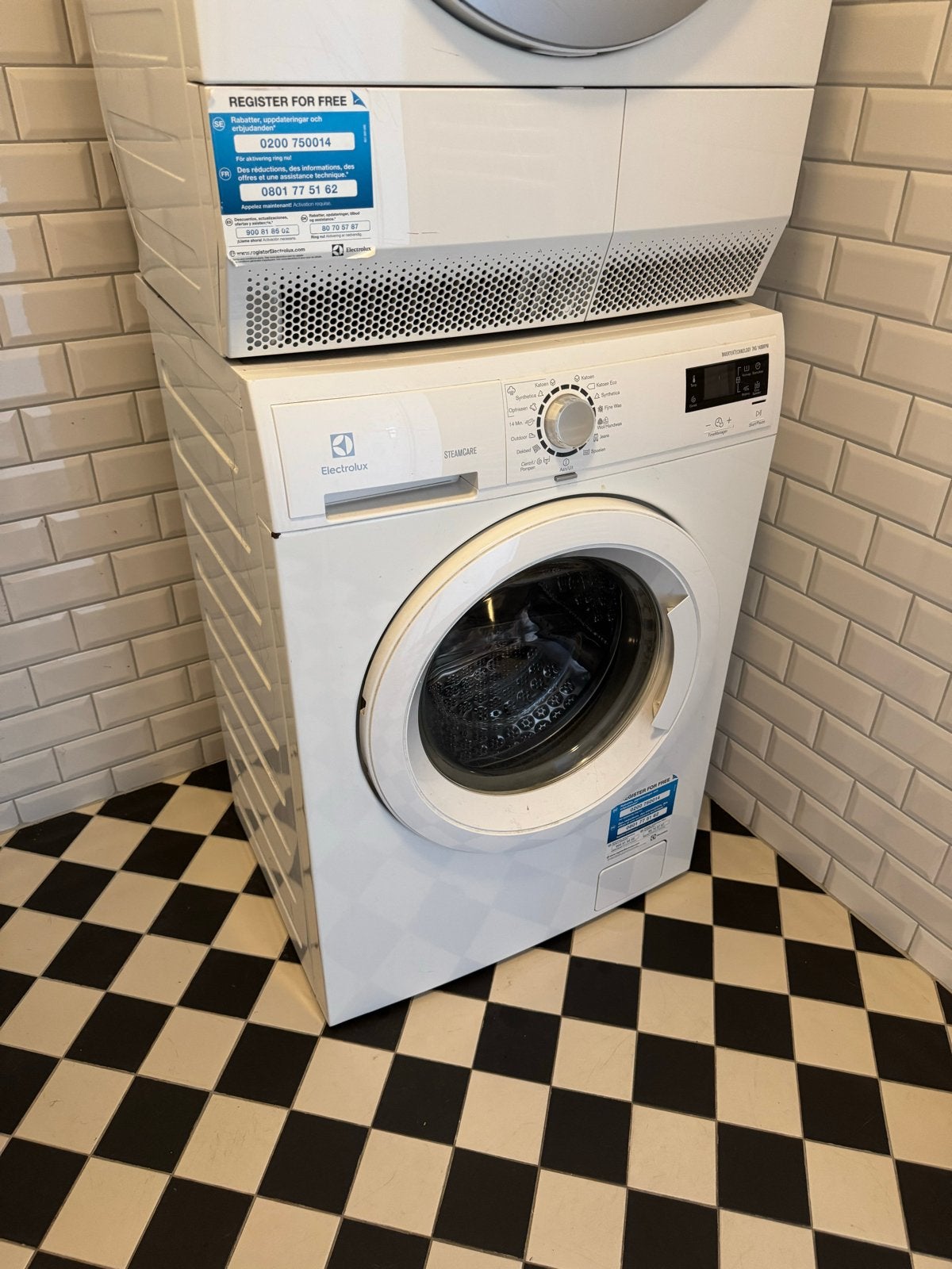 Electrolux EWF1476GDW Wasmachine 7kg 1400 toeren, Ophalen, Gebruikt, Voorlader, 85 tot 90 cm